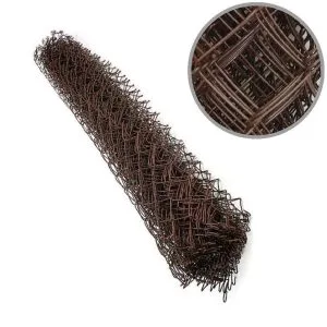 Сетка рабица ПВХ 55х55 1,5х10м (коричневая)