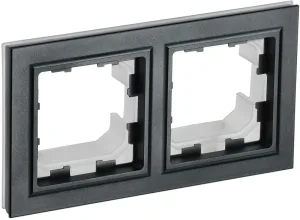 Рамка 2-м Brite черн ИЕК IP44