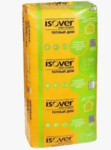 МинПлита ИЗОВЕР Теплый дом 1170x610х100мм 7 плит 4,99м2 13.5 кг/м³