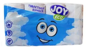Бумага туалетная Эко Джой 2слоя 8шт/уп