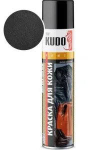 Краска для гладкой кожи Кудо 400мл черная