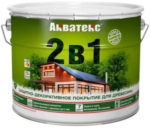 Акватекс 9л 2 в 1 Махагон