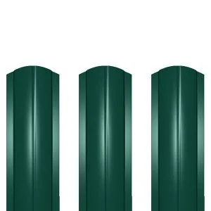 Штакетник круглый Фигурный Сокроф RAL 6005 зеленый мох 112х1000мм