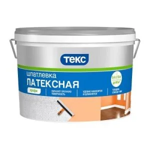 Шпатлевка Профи 16кг латексная ведро Текс
