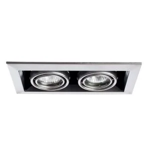 Светильник потолочный Arte Lamp A5941PL-2SI 50Вт (с лампами GAUSS GU10 7W)