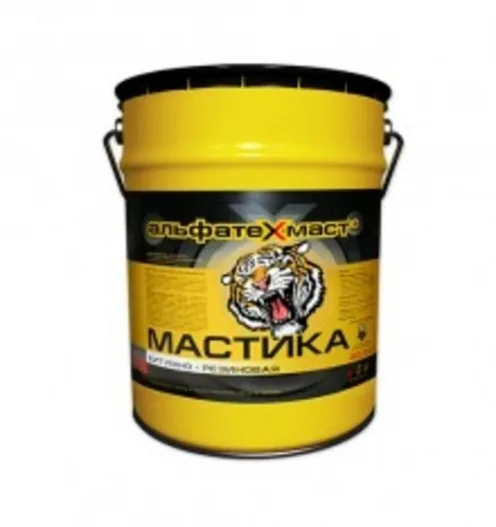 Мастика битумная 5 кг гидроизоляционная АльфаТехМаст ведро