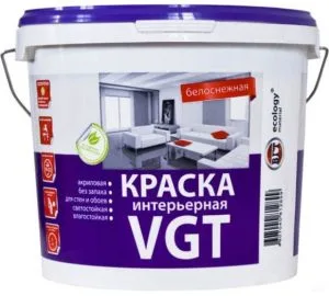 Краска В/Д 7кг интерьерная белоснеж В/Д-АК-2180 ВГТ