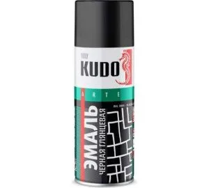 Аэроз-эмаль Кудо 520мл черная глянец КУ-1002