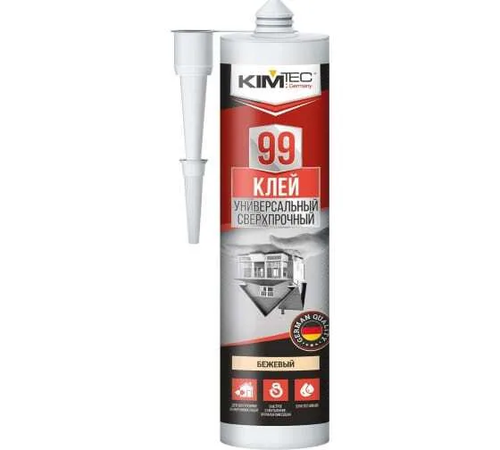 Клей Ким Тес 99 280мл сверхпрочный универсал бежевый