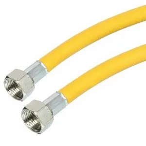 Подводка газ, желтая 80см 1/2 г/г