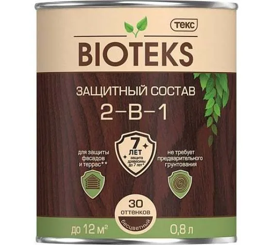 Биотекс 0,8л Тик защитный состав 2-в-1 ТЕКС
