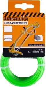 Леска для триммера Квадрат 1,6мм 15м Шабашка