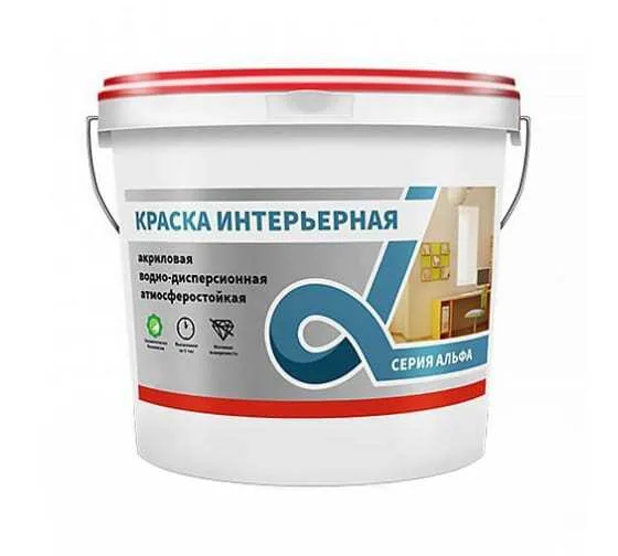 Краска В/Д 40кг интерьерная супербел Альфа