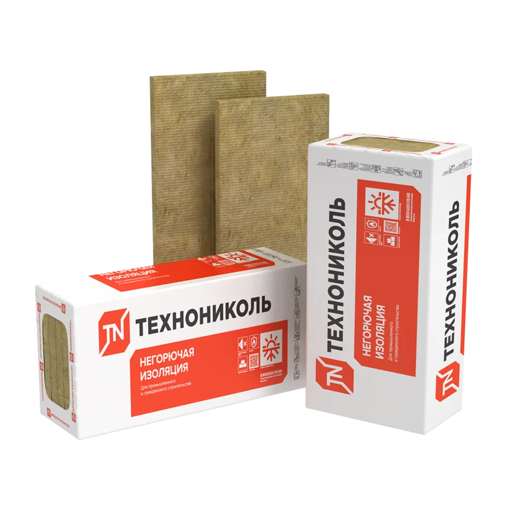 МинПлита ТЕХНОФАС эффект ТехноНиколь 1200х600х100 Утеплитель ( 0,216 м3)