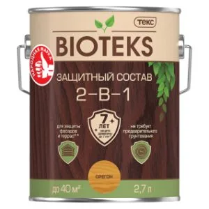 Биотекс 2,7л Орегон защитный состав 2-в-1 ТЕКС