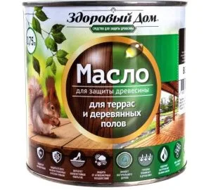 Масло для террас и дер.полов 0,75л венге Здоровый дом