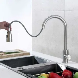 Смеситель для кухни Тсарсберг TSB-123-001 с выдвижной лейкой Профсан