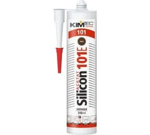Герметик Ким Тес 310мл силиконовый каучук коричневый