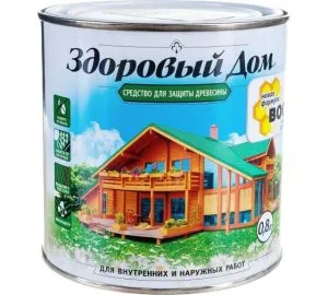 Здоровый Дом 0,8л Орех древозащитное ср-во Лакра