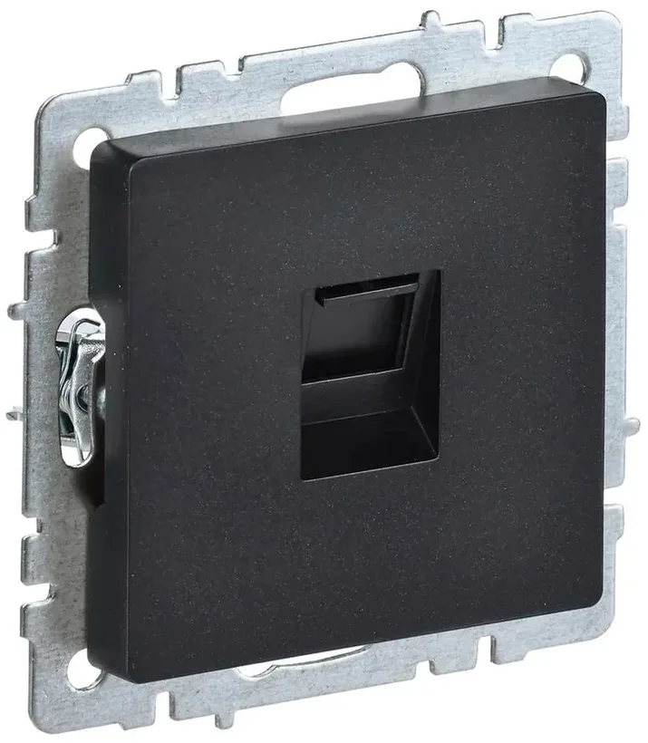 Розетка Brite RJ45 черн ИЕК