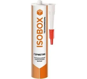 Герметик ISOBOX 260гр санитарный силиконовый белый 137330