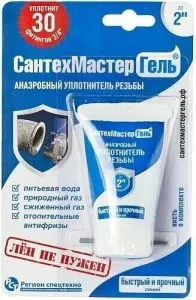 Герметик-гель анаэробный 60гр "Сантехмастергель" синий тюбик