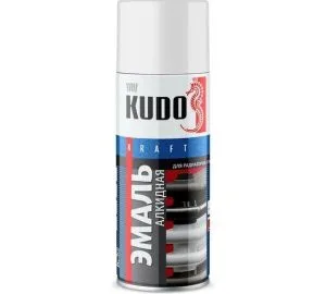 Аэроз-эмаль Кудо 520мл для радиаторов белая глянц. Ку-5101