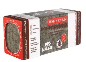 УРСА Terrfa 36PN (5 плит/уп) 1250х610х100 (3,81м2/ 0,381м3/уп) 16 кг/м3