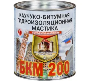 Мастика битумно-каучуковая 2л БКМ-200 Рогнеда
