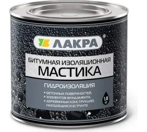 Мастика битумная 1,8кг изоляционная Лакра