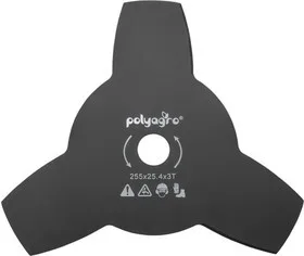 Диск для триммера 255х25,4мм 3 лопасти Polvagro