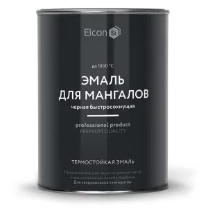 Эмаль Термостойкая черная 0,8кг Элкон Макс Терм