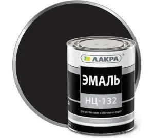 Эмаль НЦ-132 Лакра, черный 1,7кг