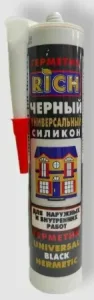 Герметик Рич силиконовый унив.черный 280мл