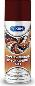 Аэроз-грунт Виксен 520мл 4 в 1 винно-красный VX-513005