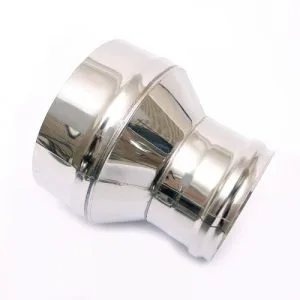 Переходник Ф150 - Ф120 (430/0,5мм) нержавеющая сталь Феррум