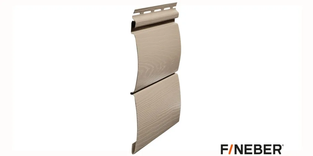 Сайдинг панель Фасадная сандал 3660мм х 232мм FineBer BlockHouse коллекция Classic Color