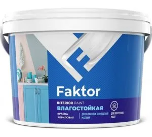 Краска В/Д 2,5кг влагостойкая Фактор ЯК