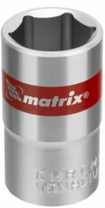 Головка торцевая 12мм, 6-гранная, под квадрат 1/2 MATRIX