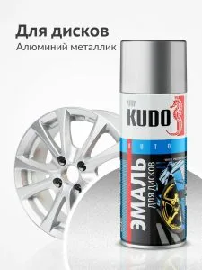 Аэроз-эмаль для колесных дисков Кудо 520мл алюминий