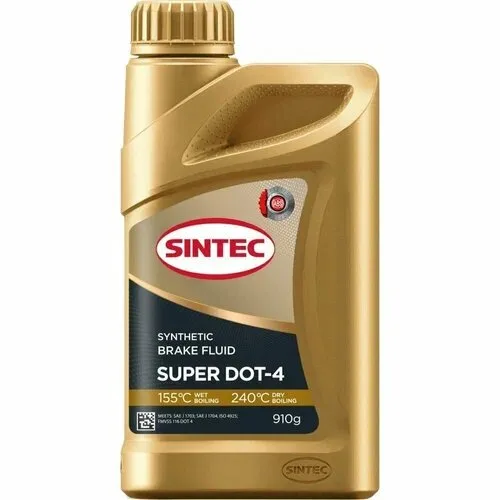 Тормозная жидкость Super DOT4 910гр Синтек