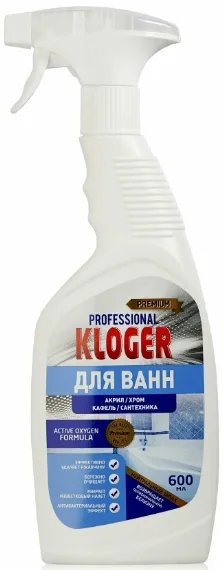 Чистящее средство Клогер для ванн акрил/хром 600мл