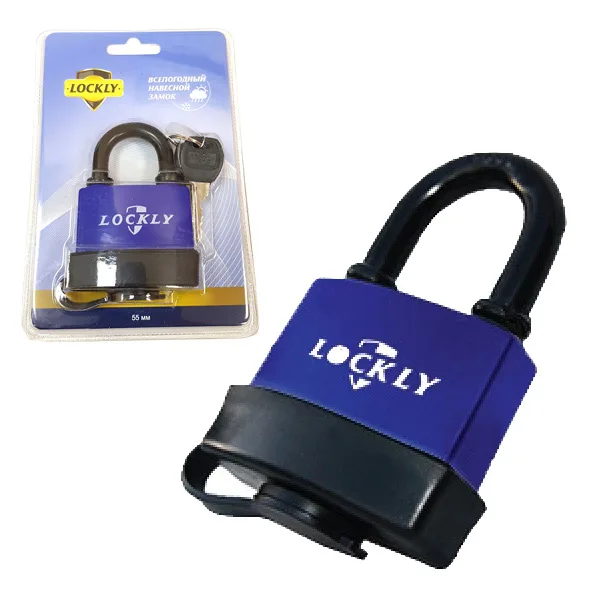 Замок Навесной LOCKLY BC-36-55 (60 мм) влагостойкий 1-052