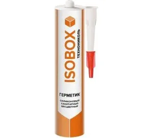 Герметик ISOBOX 260гр санитарный силиконовый прозрачный