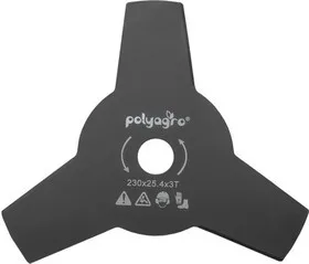 Диск для триммера 230х25,4мм 3 лопасти Polvagro