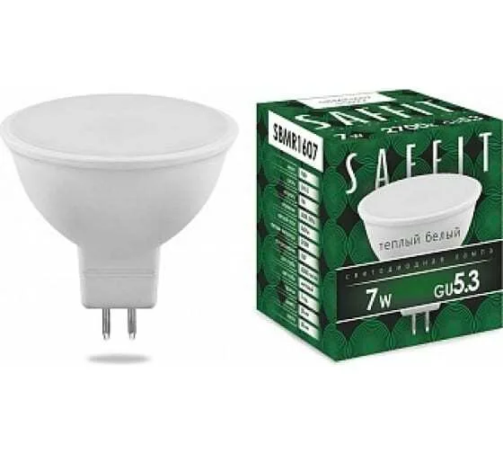 Лампа светодиодная, 7W 230V GU5.3 2700K, Sbmr1607
