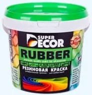 Краска резиновая 1кг белоснежная Супер Декор