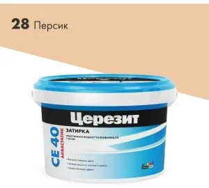 Затирка Церезит СЕ40 2кг для швов №28 Персик