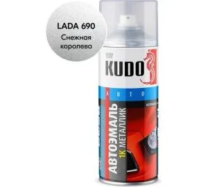 Аэроз-эмаль Кудо 520мл металлик 690 снежная королева ку-41690
