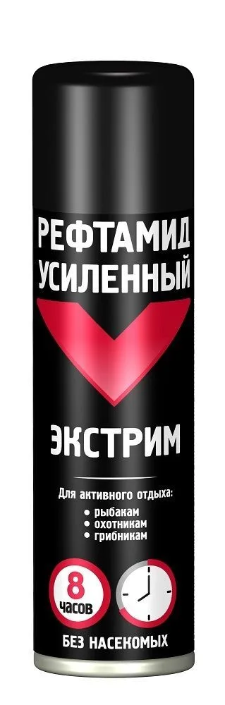 Аэрозоль-спрей от комаров, клещей 150мл Усиленный Рефтамид